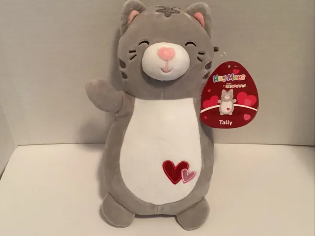 Valentine's Squishmallows HugMees Tally the Cat 10" by KellyToy New