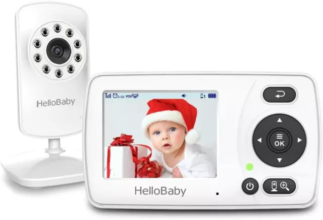 Monitor with Camera and Audio, 1000Ft Long Range Video Baby Monitor-No Wifi, Nig