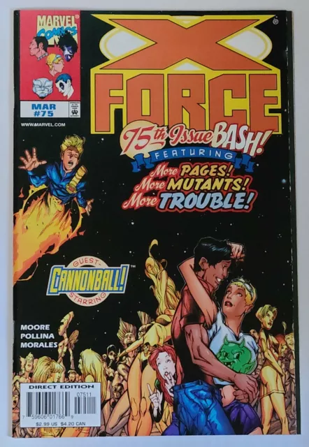 X Force #75  (Marvel 1998 Series) Nos 9.4+ Nm Grade, John Francis Moore Story!!!