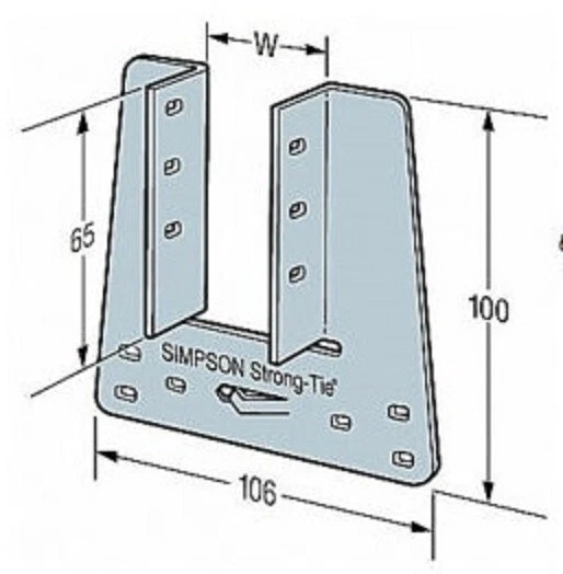 100 SIMPSON STRONG-TIE Truss Clip Girders Rafters 38mm (TCP 38) £55.00 ...