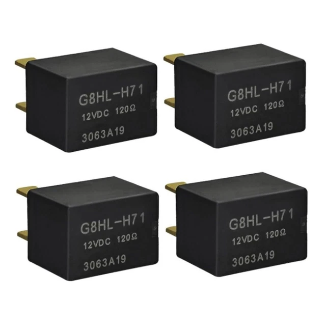 Zlirfy 2 Pack AC Relay,AC And Starter Relay,39794-SDA-A03 39794-SDA-A05,A/C Fan Motor,Head Lump,Multiple Use Relay Plug,4 Pins Power Relay Assembly
