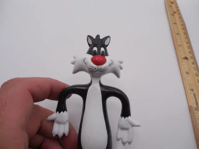 Warner Bros Looney Tunes 1988 Sylvester cat Bendable Bendy Figure WB store 3