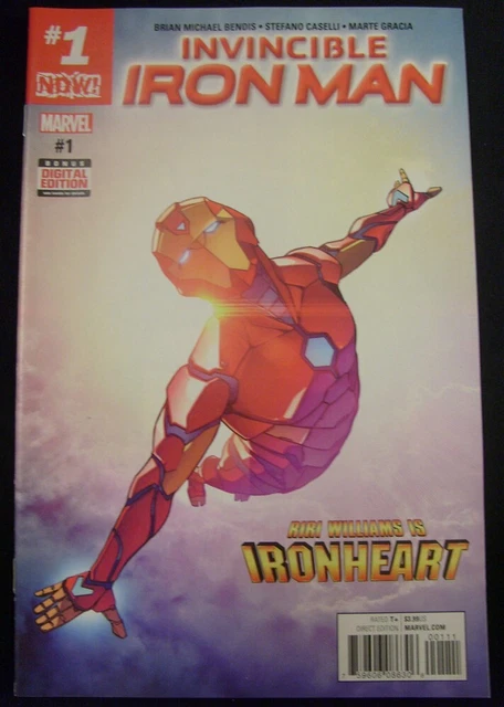 Invincible Iron Man 1 Marvel Comic 1St Print Ironheart Riri Williams 2017 Vf/Nm