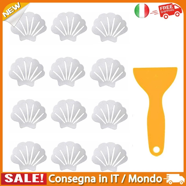 IT Bathtub Stickers Non-Slip Shell Shape Adhesive Safety Sticker (Transparent)