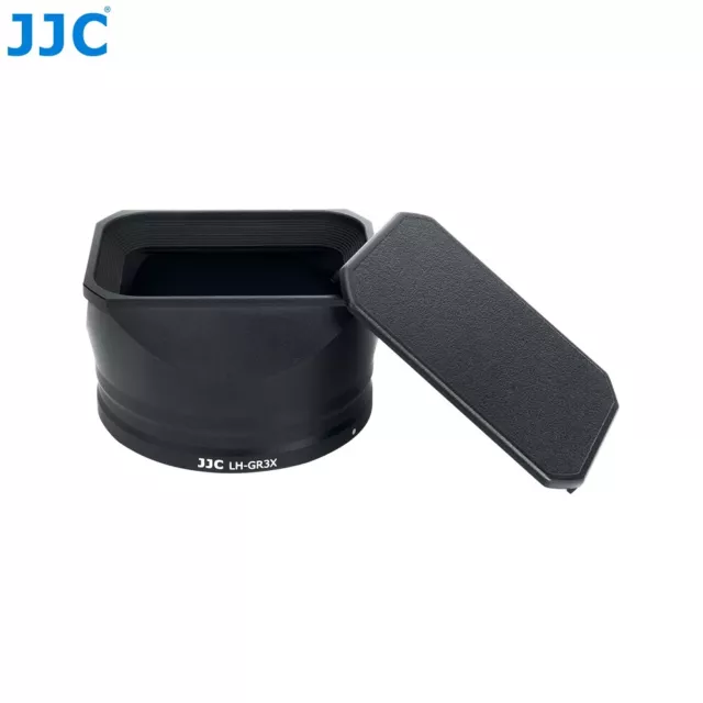 JJC Metal Lens Hood w Cap Dustproof Protector Sun Cover for Ricoh GRIIIx GR3x