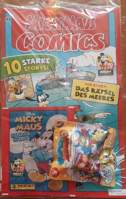 2 Micky Maus Hefte Ungeöffnet mit Panini Sticker Und Super Zings