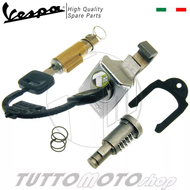 Tris serratura Bloccasterzo + Bauletto + Sella - PIAGGIO Vespa PX125-150 PE200