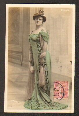 Mlle NALICE ARTISTE Cliché WALERY en 1906 aux FOLIES-BERGERE 