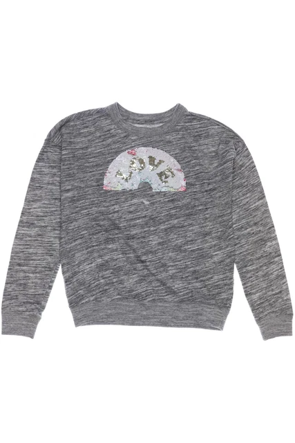 Felpe con cappuccio e maglione Abercrombie & Fitch bambina taglia EU 170 cotone grigio #ed8672