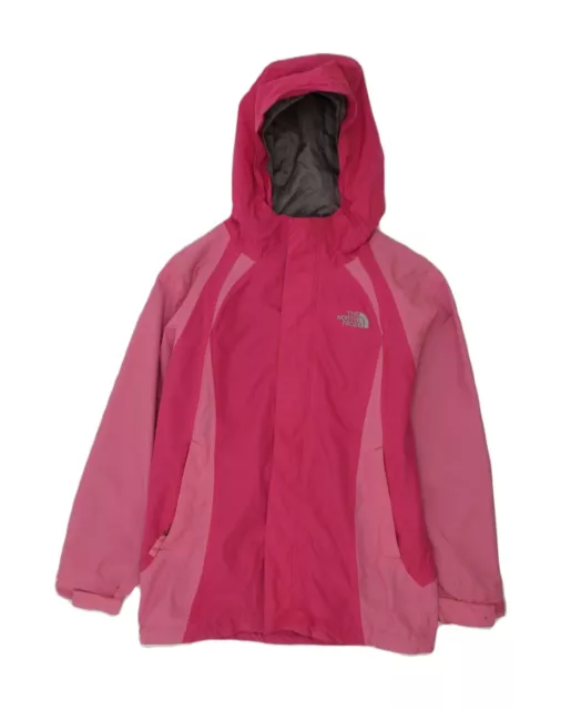 THE NORTH FACE Girls Hooded Windbreaker Jacket 11-12 Years Medium Pink AC50