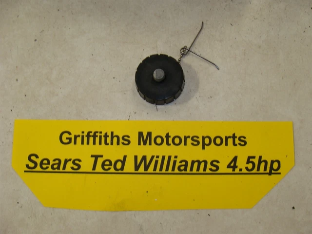 1973 Sears Tecumseh 4.5hp outboard Ted williams gas fuel cap chain oem original