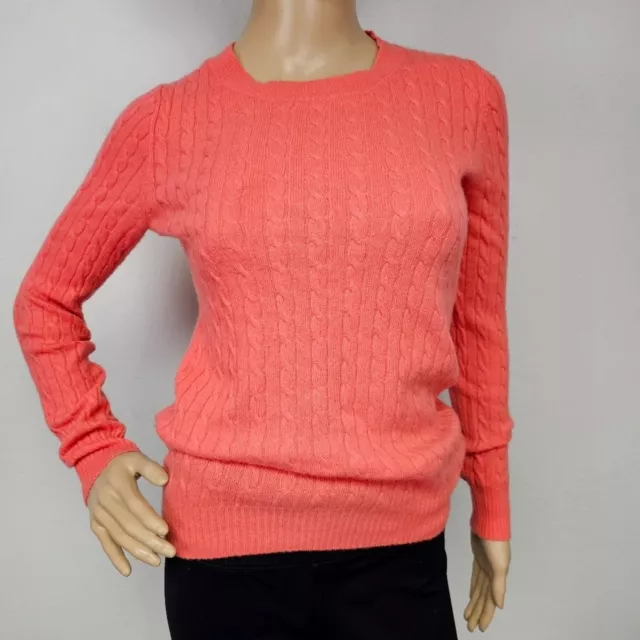 J  Crew Cashmere Wool Blend Cable Knit Sweater Size XS.