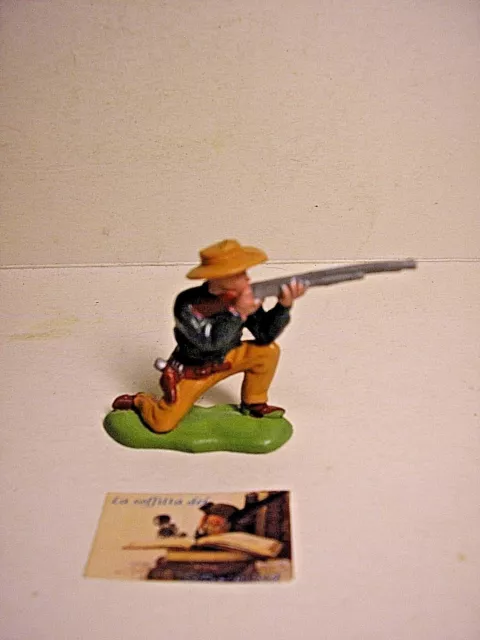 Soldatino Toy Soldier Herald Britains LTD Cowboy plastica scala 1:32