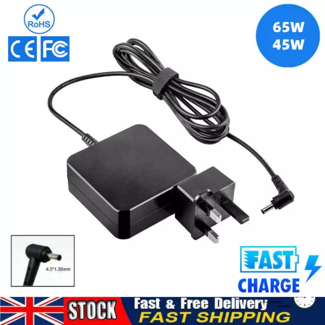 AC Adapter For ASUS VivoBook Flip 14 TP412FA TP412UA Laptop 45W Charger Cord