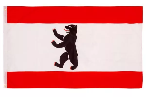 Fahne Flagge Berlin Wappen Bär Hauptstadt Deutschland 90 150 Cm Bundesländer