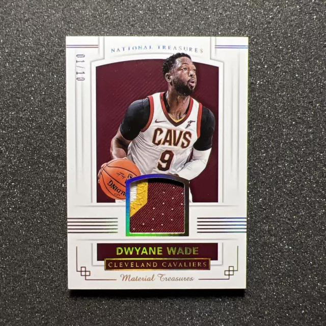 2017-18 National Treasures DWAYNE WADE #MT-32 Cleveland Cavaliers PATCH NBA CARD