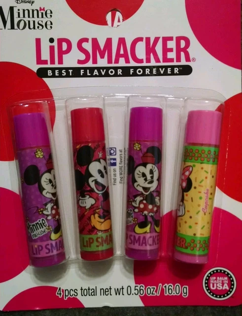 Lip Smacker Disney Minnie Mouse Lip Balm 4 ct. 6 yrs+ New