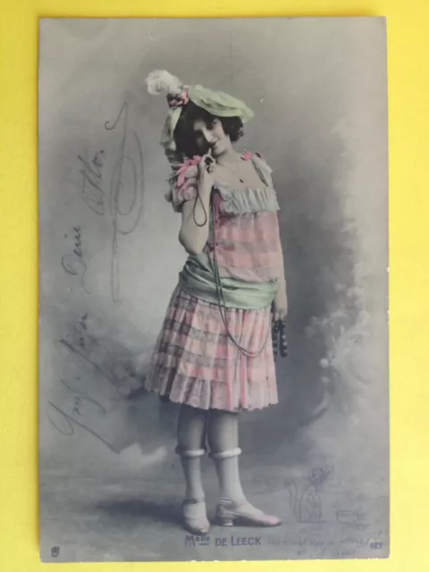 CPA POSTKARTE Mademoiselle DE LEECK Corde à Sauter à Emilie SCHURER, STUTTGART