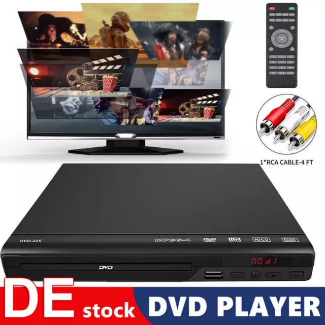 15W Haushalt Kinder DVD Player CD DVD 225 EVD Abspieler Gerät EU-Stecker USB