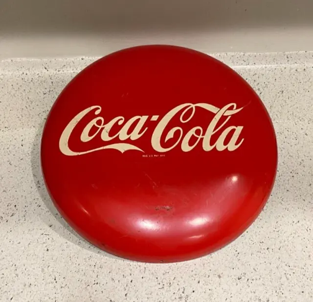 1950s 12" Coca-Cola Button Sign