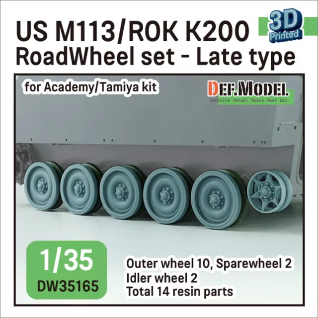 DEF Models 1/35 scale M113A1 Roadwheel outside parts w/ Idler wheels #2