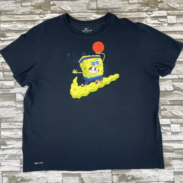 Nike Kyrie Spongebob Sports T-Shirt Black CD0949-010 US L