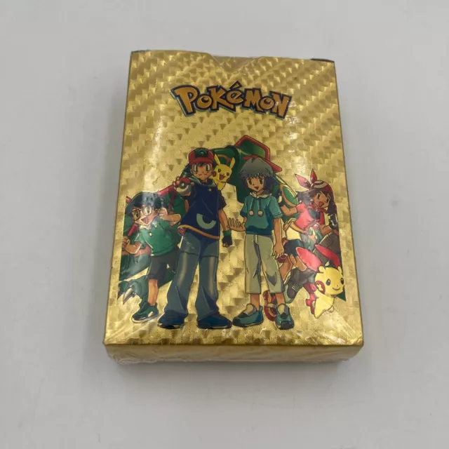 Pokemon Gold Folienkarten - 55-teiliges PACK Deck Goldfolie verschiedene Karten VERSIEGELT