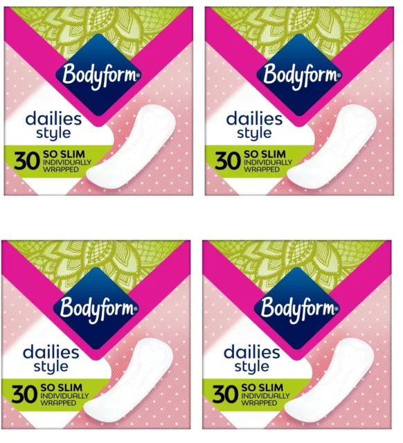 Bodyform Dailies So Slim Panty Liners 30 per PACK OF 4