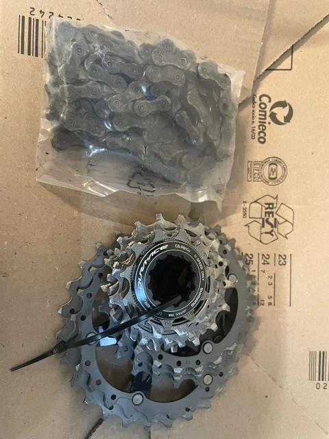 Cassette Shimano Dura-Ace CS-7900 12-25t 10 Vitesses – Alu/Titane, Neuf NOS