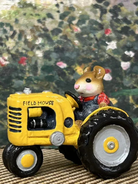 wee forest folk M-133 Field Mice (Yellow Tractor) 1985 - Retired