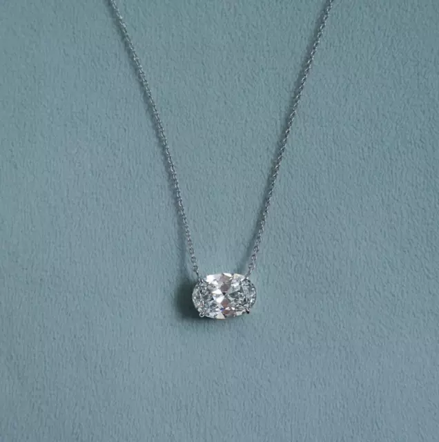 NIB Melinda Maria HELLO GORGEOUS Silver Solitaire Diamond Necklace