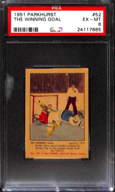 1951 Parkhurst #52 The Winning Goal Psa 6 24117685