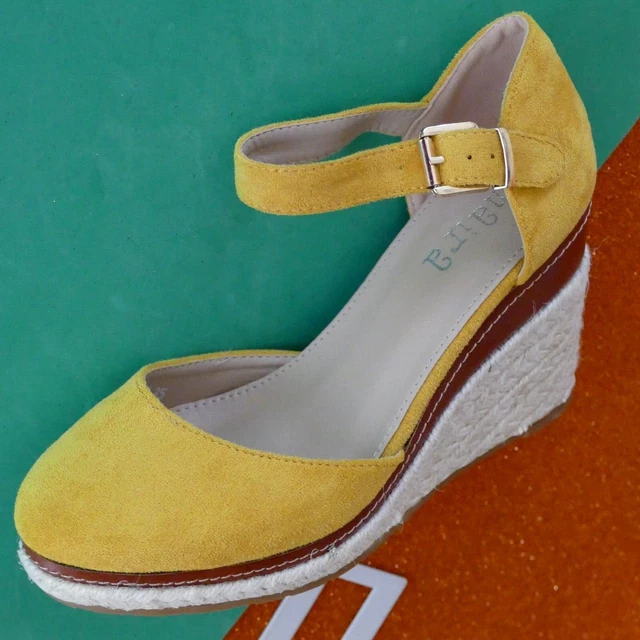Sandali Zeppa Donna Con Borchie E Spago – Tacco 10 Cm, Colori Nero/rosso/cipria - Foto 4