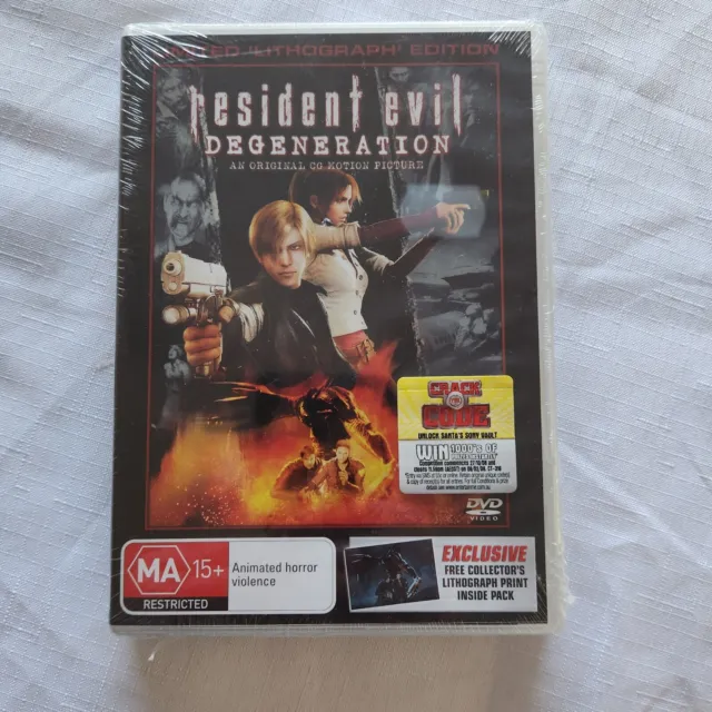 Resident Evil Degeneration Limited Lithograph Edition RARE Reg 4 New And Sealed