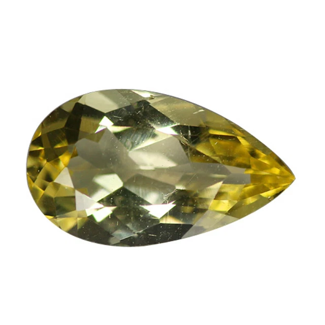 2.95 Ct Pretty Perfect Pear 13.2 x 7.7 MM Yellow Brazil Natural Yellolw Beryl