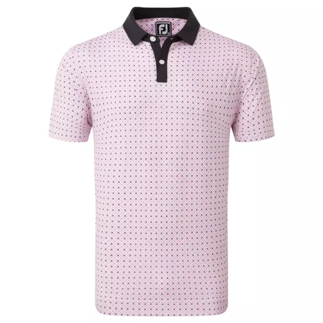 Footjoy Herren Golf Polo Shirt "Circle Print" Lila Gr M UVP 99,-€