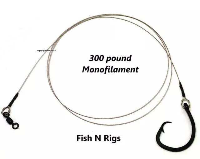 SINGLE DROP FISHING Leaders (4 pk)- Wire Leader with 6/0 Circle