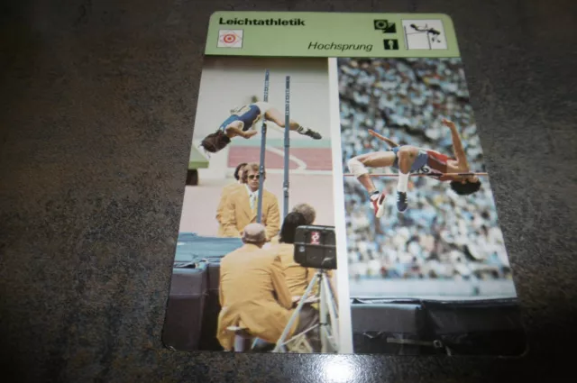 HOCHSPRUNG - LEICHTATHLETIK -- Sammelbild Editions Rencontre Lausanne 1977