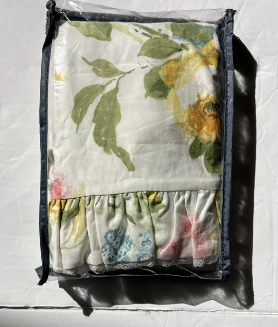 NWOT Ralph Lauren Home Lake Floral Euro Ruffled Pillow Sham 100% cotton