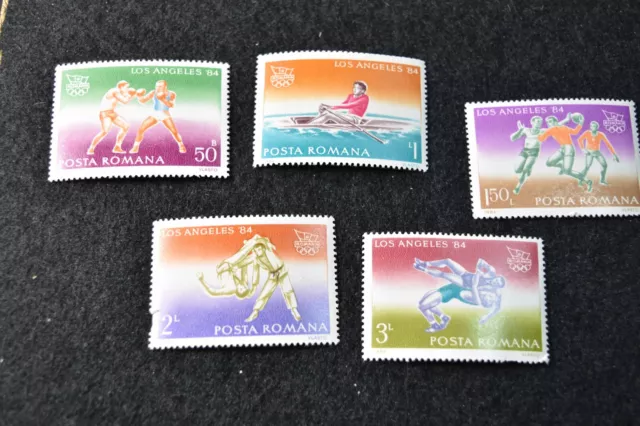 Romania 1984 Summer Olympics Stamps  Mnh