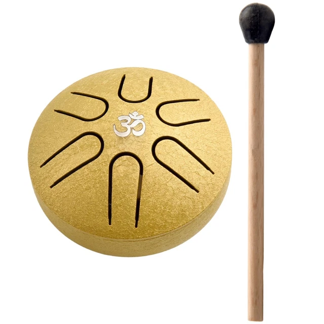World Rhythm HD-6 Tambour à Main Peau De Chèvre 15,24 Cm Avec Batte - Instrument Percussion