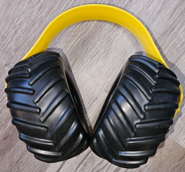 MONSTER JAM TRUCK Tire Kids Ear Muffs Headphones Noise Reduction Yellow