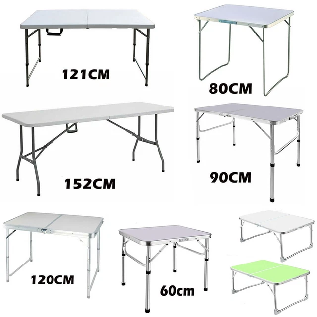 FOLDING TABLE PORTABLE Fold Up Tables Camping Garden Party Trestle