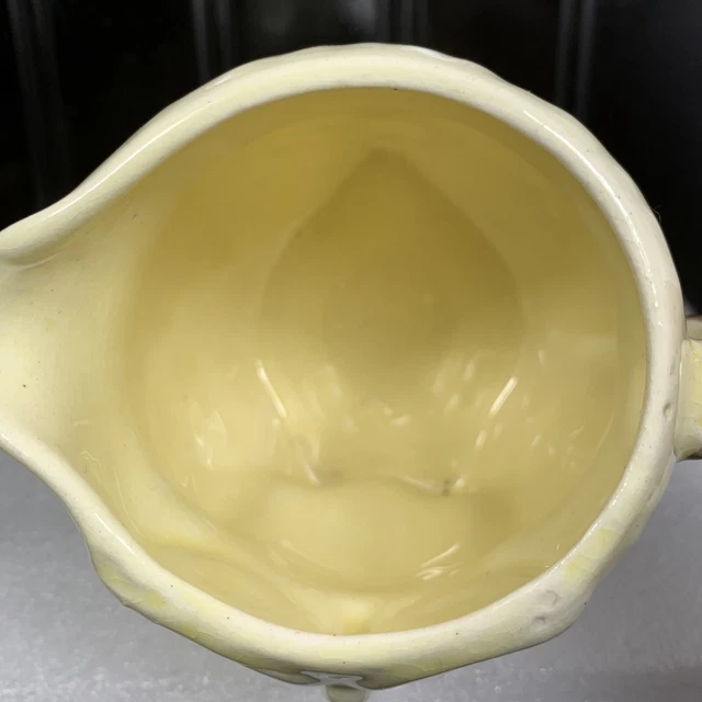 Keele Street Pottery Owl Creamer Vintage Yellow KSP Pottery Owl 3 1/2" 11