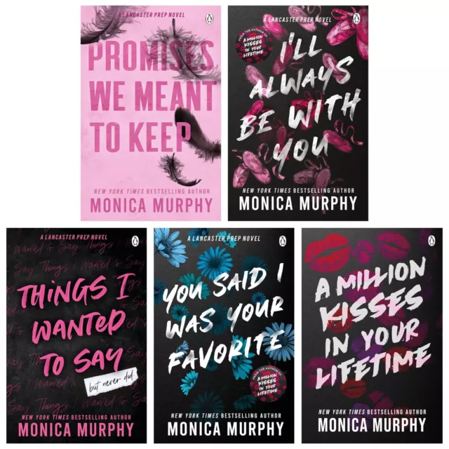 Lancaster Prep Series by Monica Murphy 5 Books Collection Set -Fiction-Paperback