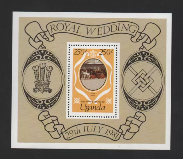 Uganda 1981 Royal Wedding Charles & Diana M/Sheet *Mnh*