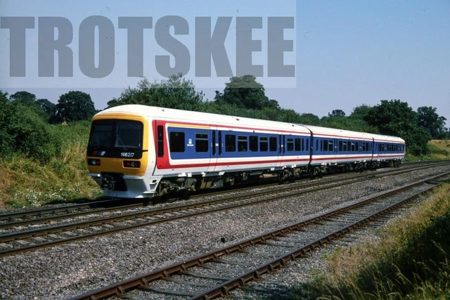 35MM SLIDE BR British Rail DMU Class 166 166217 Hatton 1995 Orig £4.98 ...