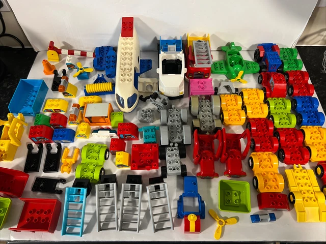 Lego Duplo Vehicle Bundle / Large Joblot Cars Planes Construction Tractors Parts