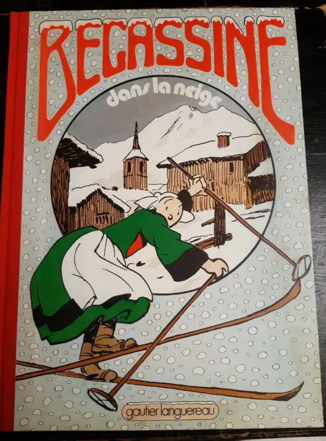 "Bécassine dans la neige", Caumery, J.P. Pinchon, 1981