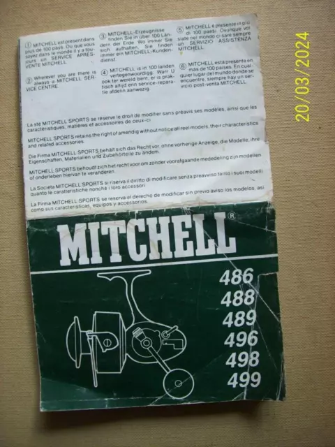 MITCHELL 300 FISHING Reel Parts £10.00 - PicClick UK